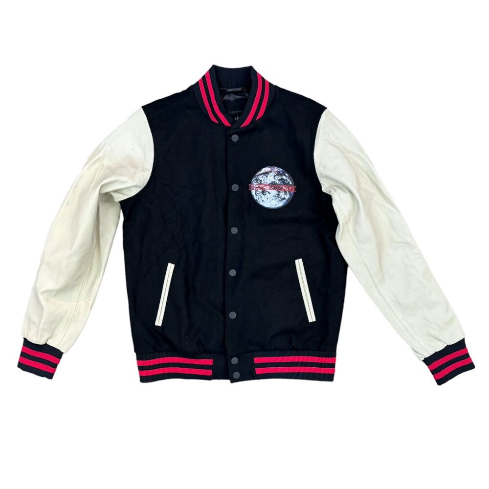 Ksubi HEROISM Globe Varsity Jacket Men M NWOT ***DAMAGED***